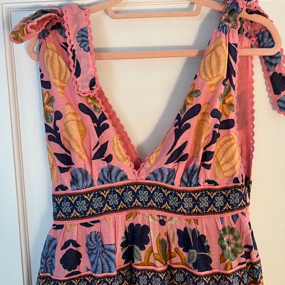 Farm Rio Seashell Tapestry Midi Dress - Picture 3 of 4